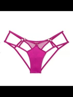 Victoria’s Secret Strappy Hardware High Leg Thong Cheeky Panty XL